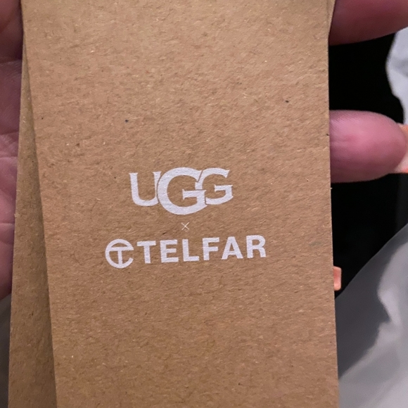 Telfar Ugg X large black suede unisex bag. - Picture 3 of 4